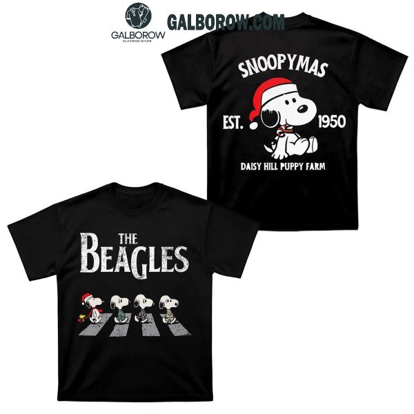 Snoopy The Beagles Snoopymas Est 1950 Merry Christmas Hoodie T-Shirt