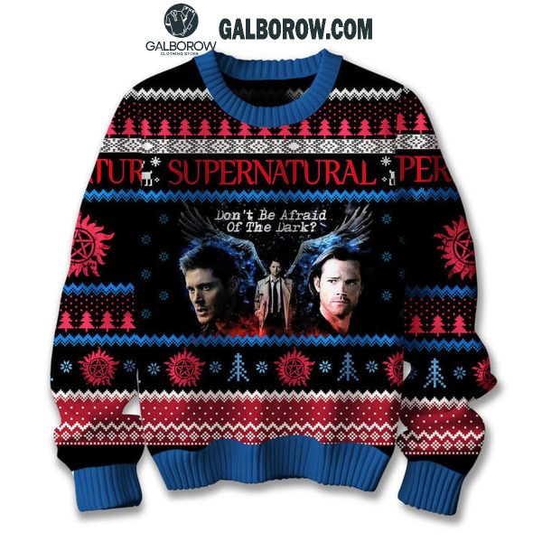 Supernatural Don’t Be Afraid Of The Dark Christmas Ugly Sweater