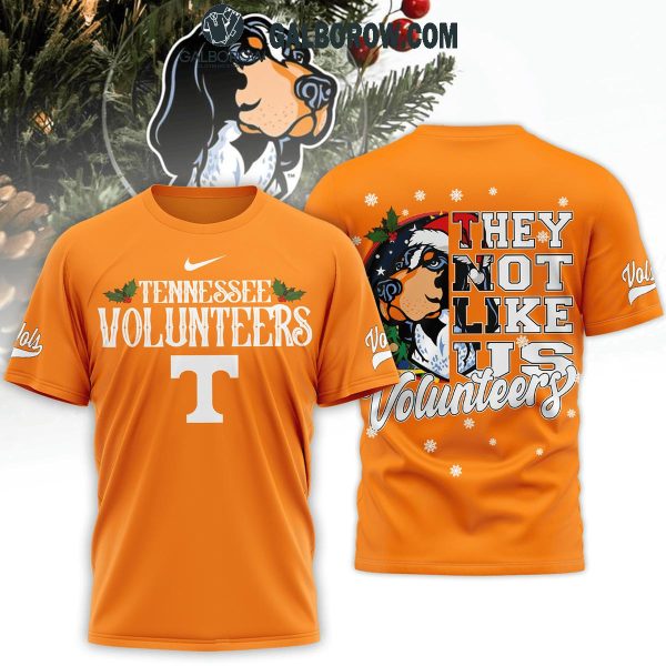 Tennessee Volunteers They Not Like Us Christmas Volunteers Hoodie T-Shirt