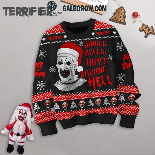 Terrifier 3 Jingle Bell Art’s Raising Hell Christmas Ugly Sweater