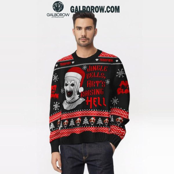 Terrifier 3 Jingle Bell Art’s Raising Hell Christmas Ugly Sweater