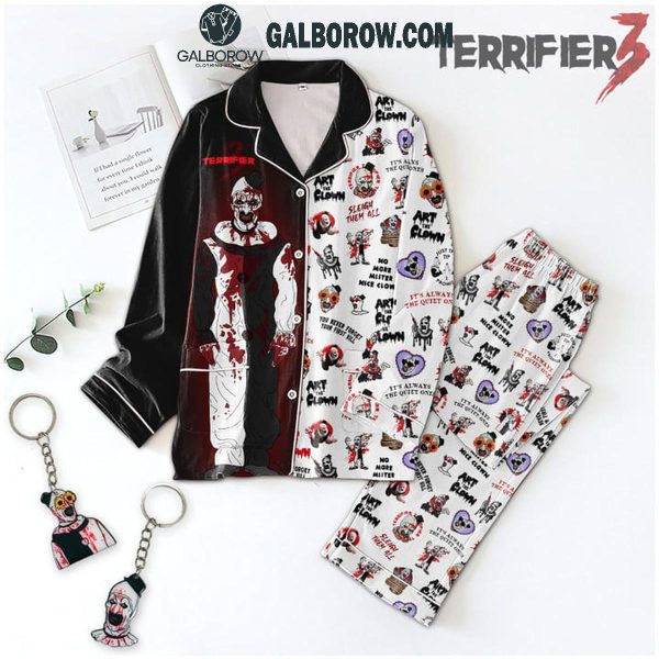 Terrifier 3 No More Mister Nice Clown Polyester Pajamas Set