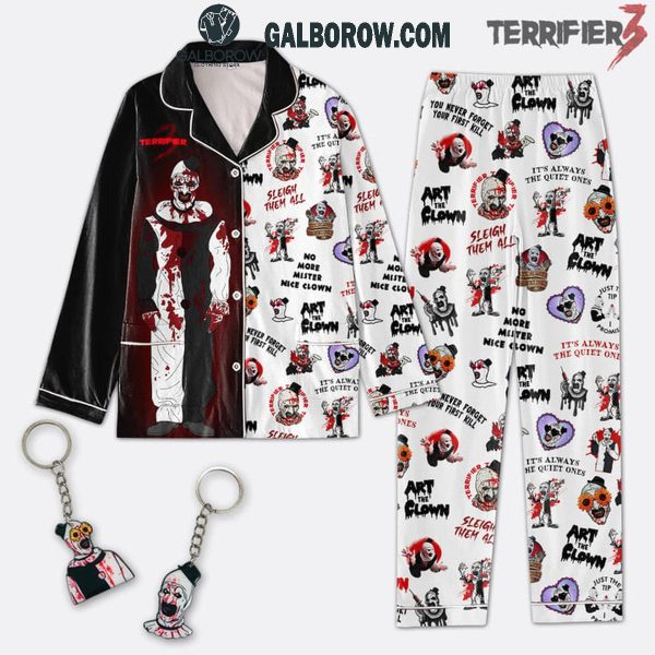 Terrifier 3 No More Mister Nice Clown Polyester Pajamas Set