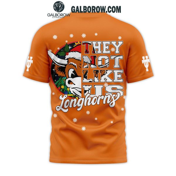 Texas Longhorns They Not Like Us Christmas Longhorns Hoodie T-Shirt