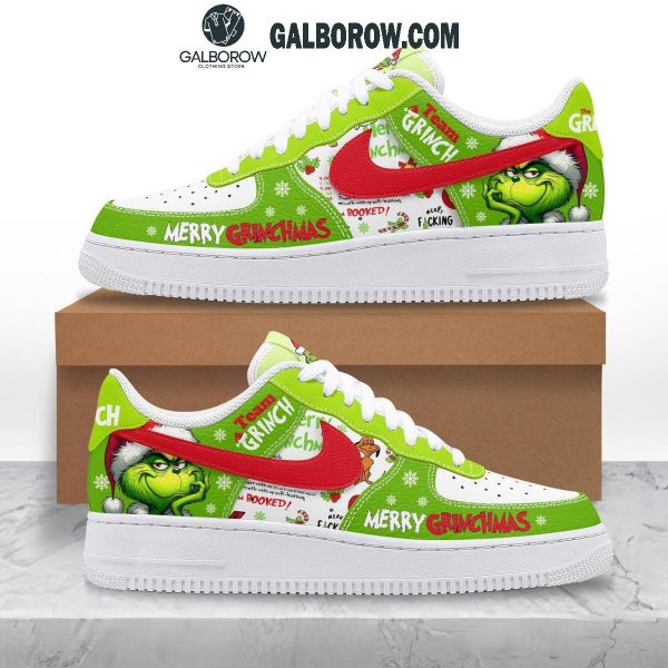 The Grinch Team Grinch Merry Christmas 2024 Air Force 1 Shoes