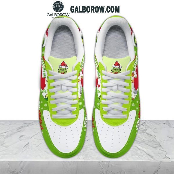 The Grinch Team Grinch Merry Christmas 2024 Air Force 1 Shoes