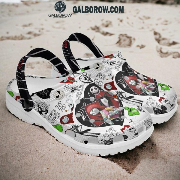 The Nightmare Before Christmas Jack Sally Ate Meant To Be Personalized Crocs Clogs