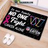 Pittsburgh Steelers In Our Family No One Fight Breast Cancer Alone Doormat