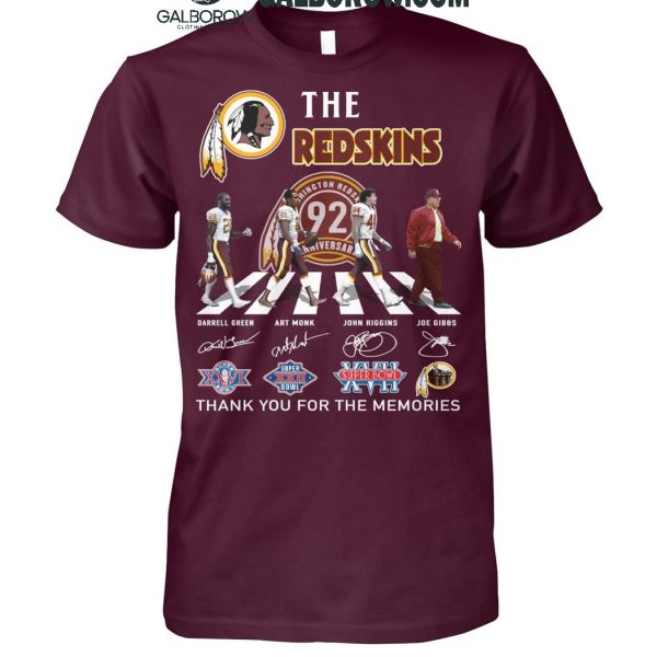 Washington Redskins Thank You For The Memories The Legends The Redskins 2024 T-Shirt