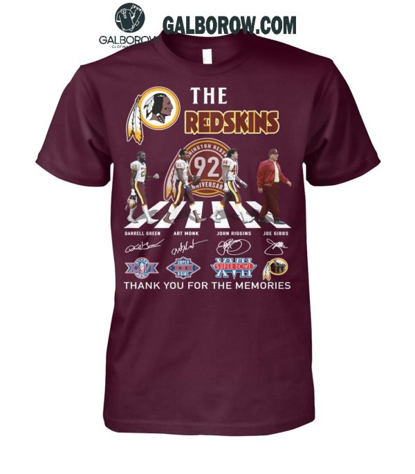 Washington Redskins Thank You For The Memories The Legends The Redskins 2024 T-Shirt