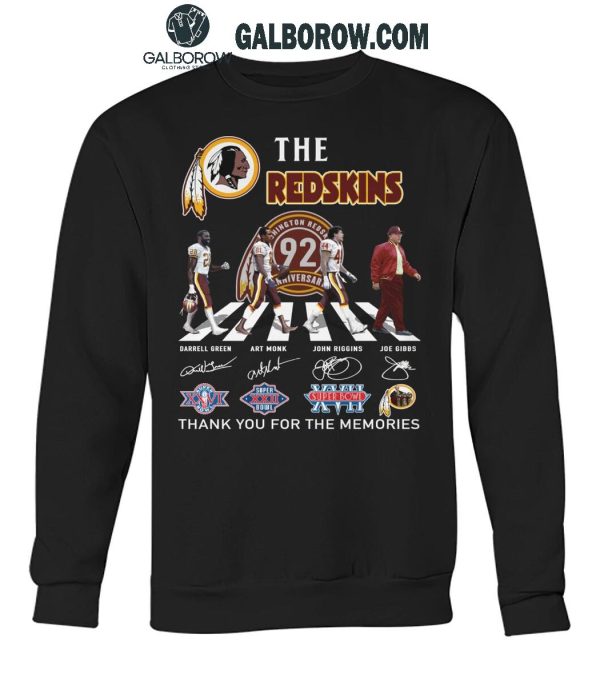 Washington Redskins Thank You For The Memories The Legends The Redskins 2024 T-Shirt