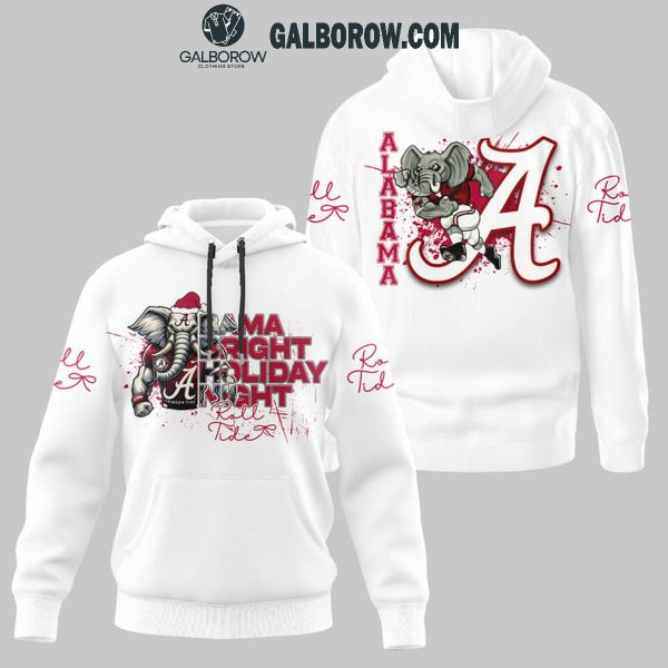 Alabama Crimson Tide Bama Bright Holiday Night Christmas Hoodie T-Shirt