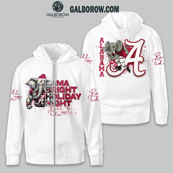 Alabama Crimson Tide Bama Bright Holiday Night Christmas Hoodie T-Shirt