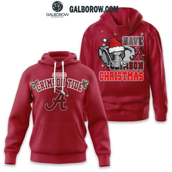 Alabama Crimson Tide Football Have A Crimson Christmas Celebration Hoodie T-Shirt