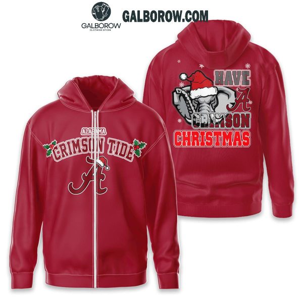 Alabama Crimson Tide Football Have A Crimson Christmas Celebration Hoodie T-Shirt