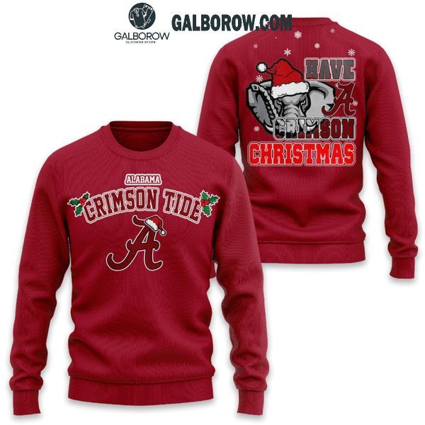 Alabama Crimson Tide Football Have A Crimson Christmas Celebration Hoodie T-Shirt