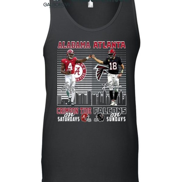 Alabama Crimson Tide On Saturdays Atlanta Falcons On Sundays 2024 T Shirt