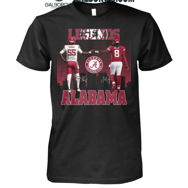 Alabama Crimson Tide The Legends Derrick Thomas Julio Jones T-Shirt