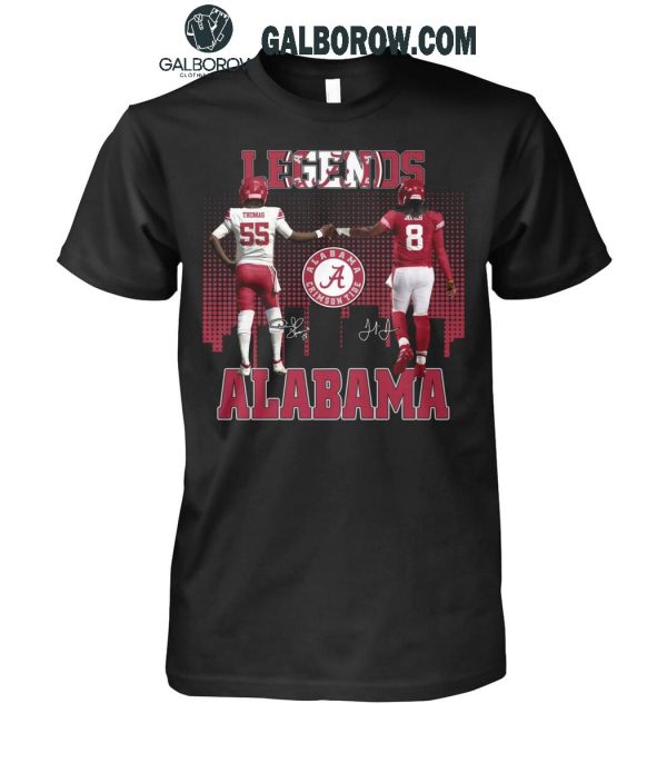 Alabama Crimson Tide The Legends Derrick Thomas Julio Jones T-Shirt