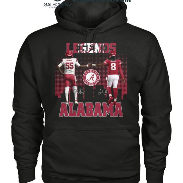 Alabama Crimson Tide The Legends Derrick Thomas Julio Jones T Shirt