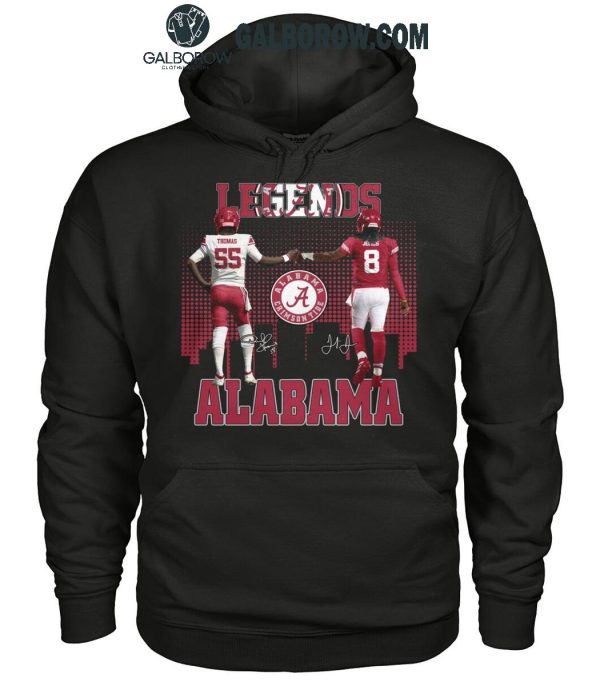 Alabama Crimson Tide The Legends Derrick Thomas Julio Jones T-Shirt