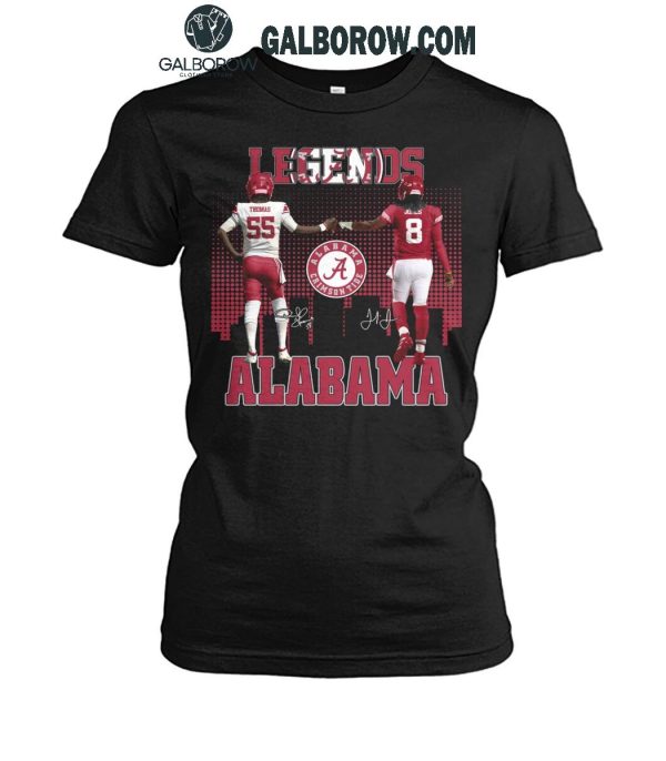 Alabama Crimson Tide The Legends Derrick Thomas Julio Jones T-Shirt