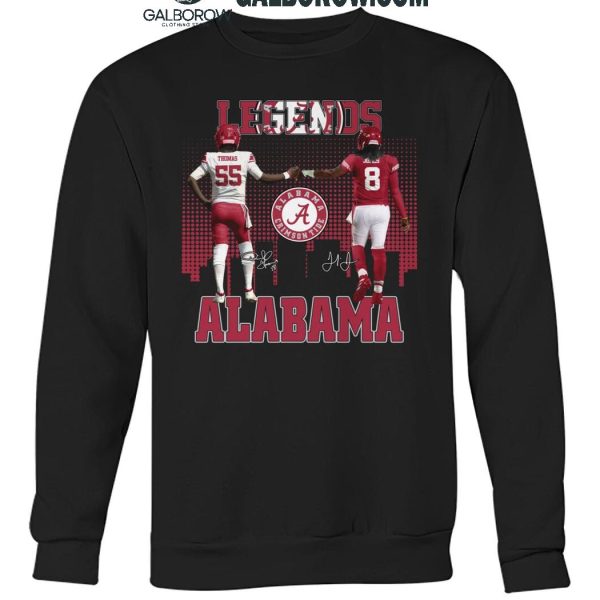 Alabama Crimson Tide The Legends Derrick Thomas Julio Jones T Shirt