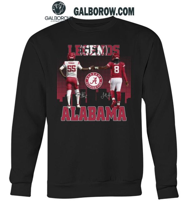 Alabama Crimson Tide The Legends Derrick Thomas Julio Jones T-Shirt