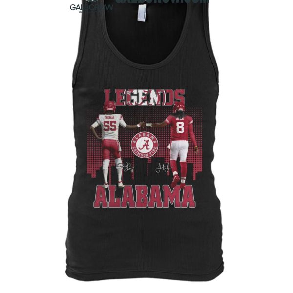 Alabama Crimson Tide The Legends Derrick Thomas Julio Jones T Shirt