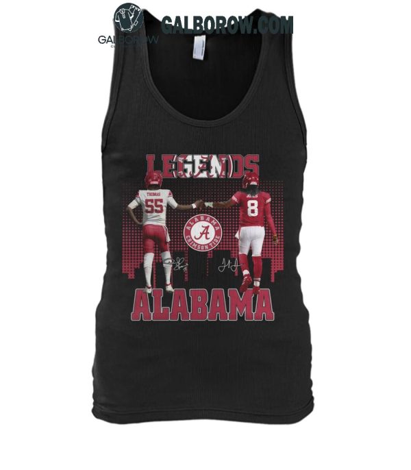 Alabama Crimson Tide The Legends Derrick Thomas Julio Jones T-Shirt