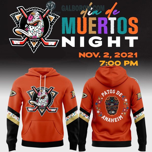 Anaheim Ducks Dia De Los Muertos 2024 Celebrating Hoodie T-Shirt