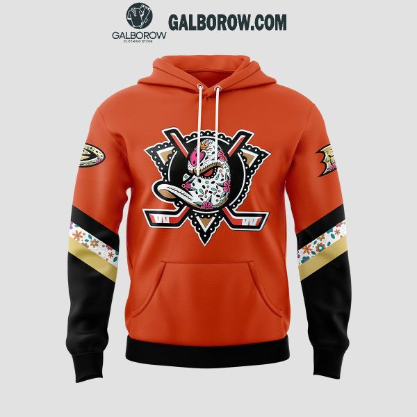 Anaheim Ducks Dia De Los Muertos 2024 Celebrating Hoodie T-Shirt