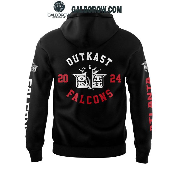 Atlanta Falcons Featuring With Outkast 2024 Black Limited Hoodie T-Shirt