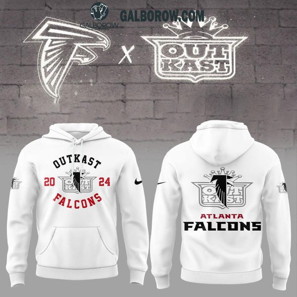 Atlanta Falcons Featuring With Outkast 2024 White Hoodie T-Shirt