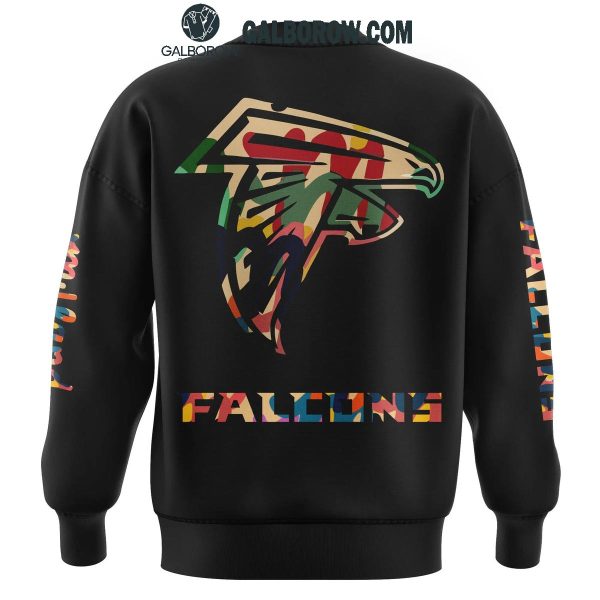 Atlanta Falcons Mifland Black 2024 Hoodie T-Shirt