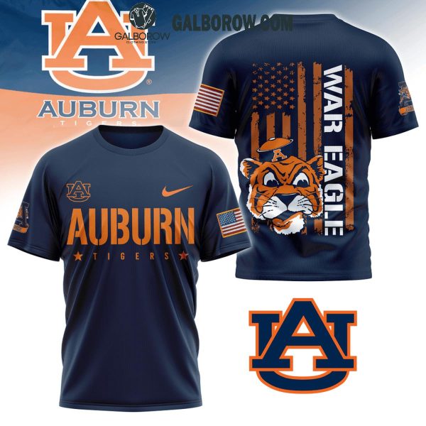 Auburn Tigers America Colors Patriots Spirit War Eagle Hoodie T-Shirt