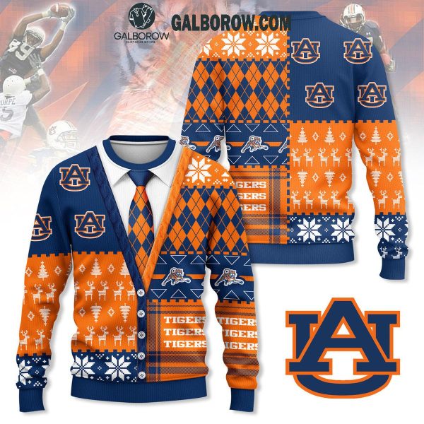 Auburn Tigers Football Office Style 2024 Christmas Ugly Sweater