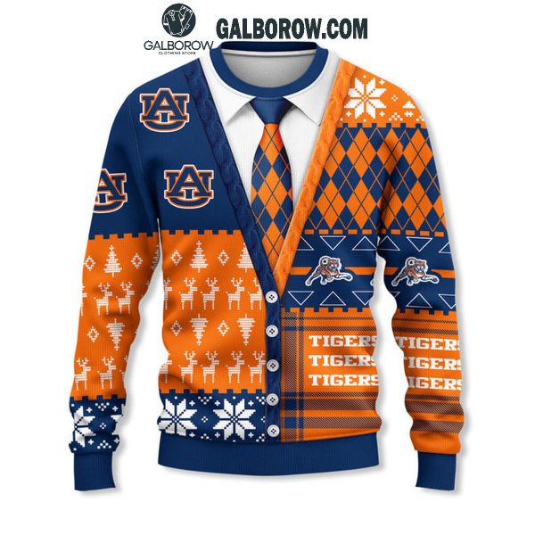 Auburn Tigers Football Office Style 2024 Christmas Ugly Sweater