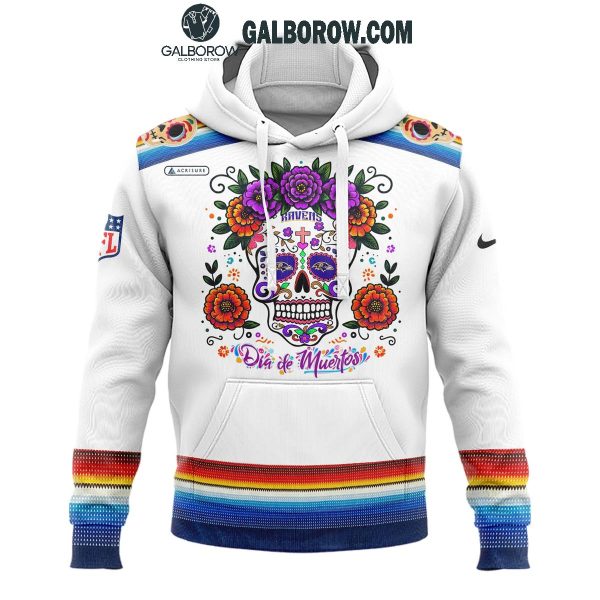 Baltimore Ravens Football 2024 Nike Dia De Los Muertos Hoodie T-Shirt