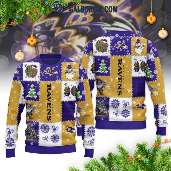 Baltimore Ravens Merry Christmas Ready For The Season 2025 Ugly Sweater