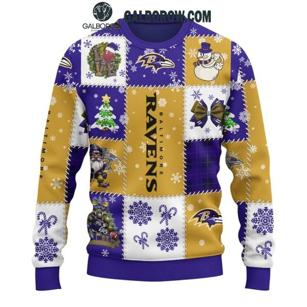 Baltimore Ravens Merry Christmas Ready For The Season 2025 Ugly Sweater