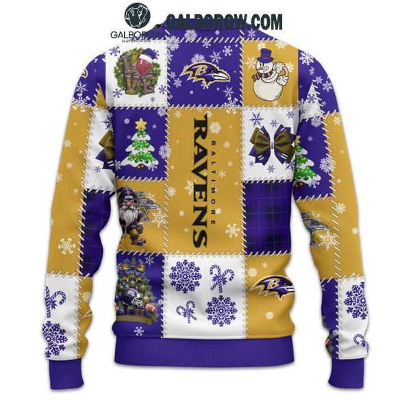 Baltimore Ravens Merry Christmas Ready For The Season 2025 Ugly Sweater