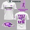 Baltimore Ravens Pancreatic Cancer Awareness They Not Like Us Hoodie T-Shirt Black