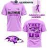 Baltimore Ravens Pancreatic Cancer Awareness They Not Like Us Hoodie T-Shirt White