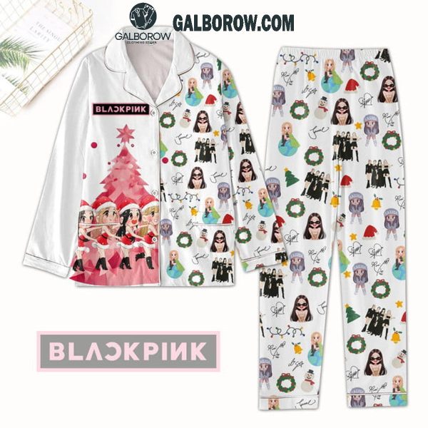 Blackpink Merry Christmas 2024 Rose Jennie Lisa Jisoo Polyester Pajamas Set