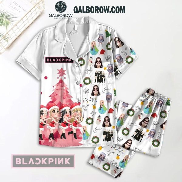 Blackpink Merry Christmas 2024 Rose Jennie Lisa Jisoo Polyester Pajamas Set