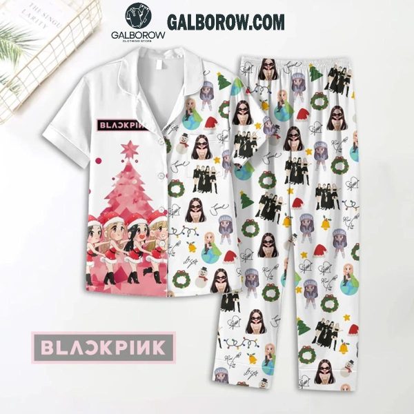 Blackpink Merry Christmas 2024 Rose Jennie Lisa Jisoo Polyester Pajamas Set