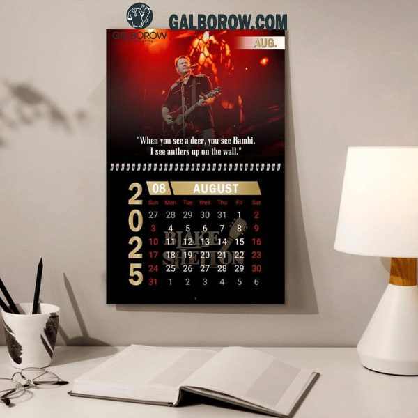 Blake Shelton Happy New Year 2025 Wall Hanging Calendar