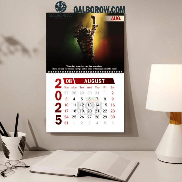 Bob Marley Happy New Year 2025 Wall Hanging Calendar