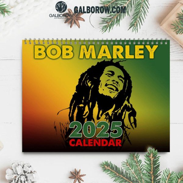 Bob Marley Happy New Year 2025 Wall Hanging Calendar